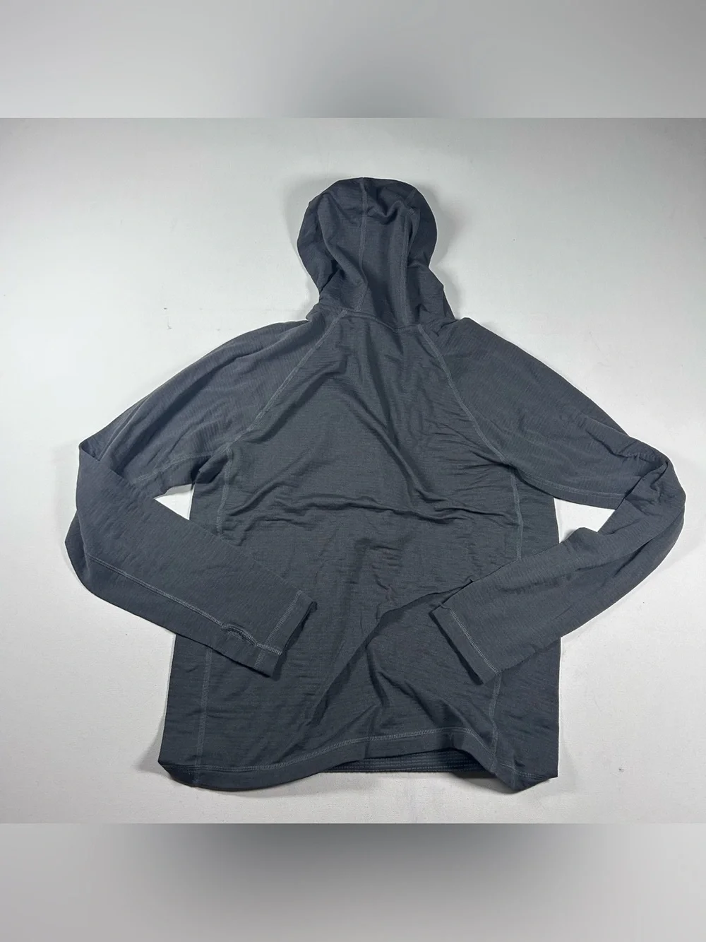 The North Face Hoodie Mens M Gray 1/4 Zip “Hellalight” Lightweight Jacket RARE